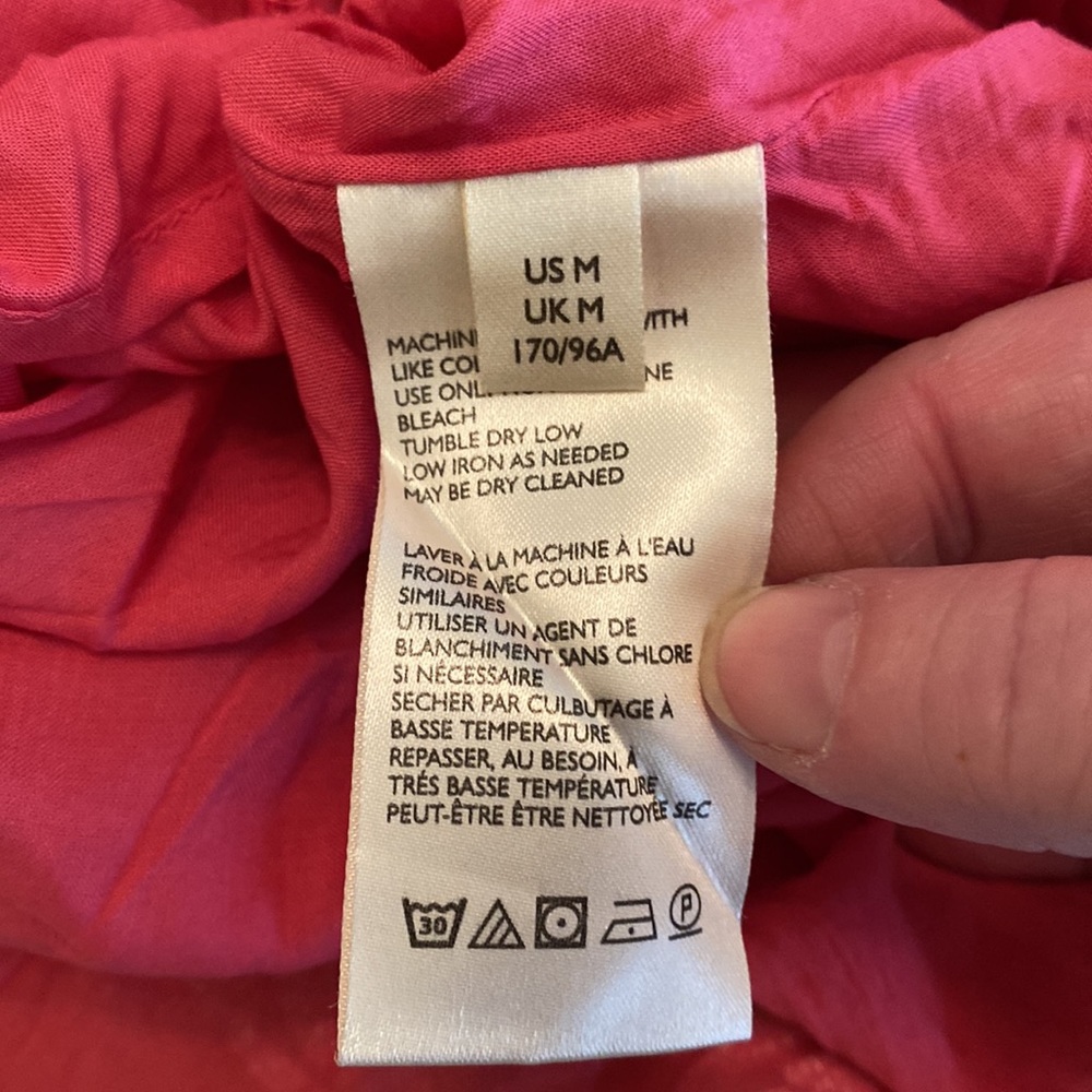 Free People Strapless Dress in Salmon with Gold Print - Picture 9 of 10